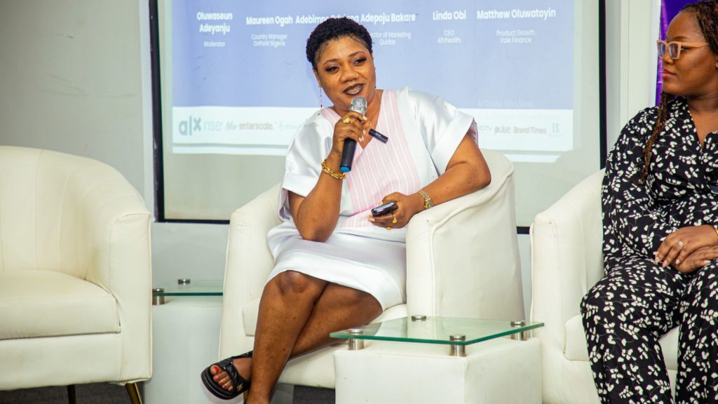 A speaker sharing her perspective · 2024